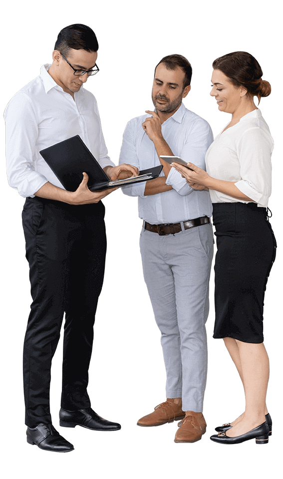 Legal consultation taking place in a bright office